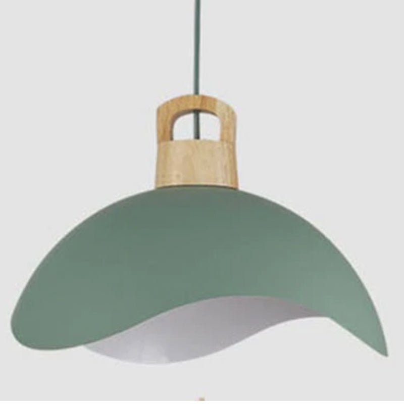 Ambient Glow Premium Metal And Wood Pendant Light