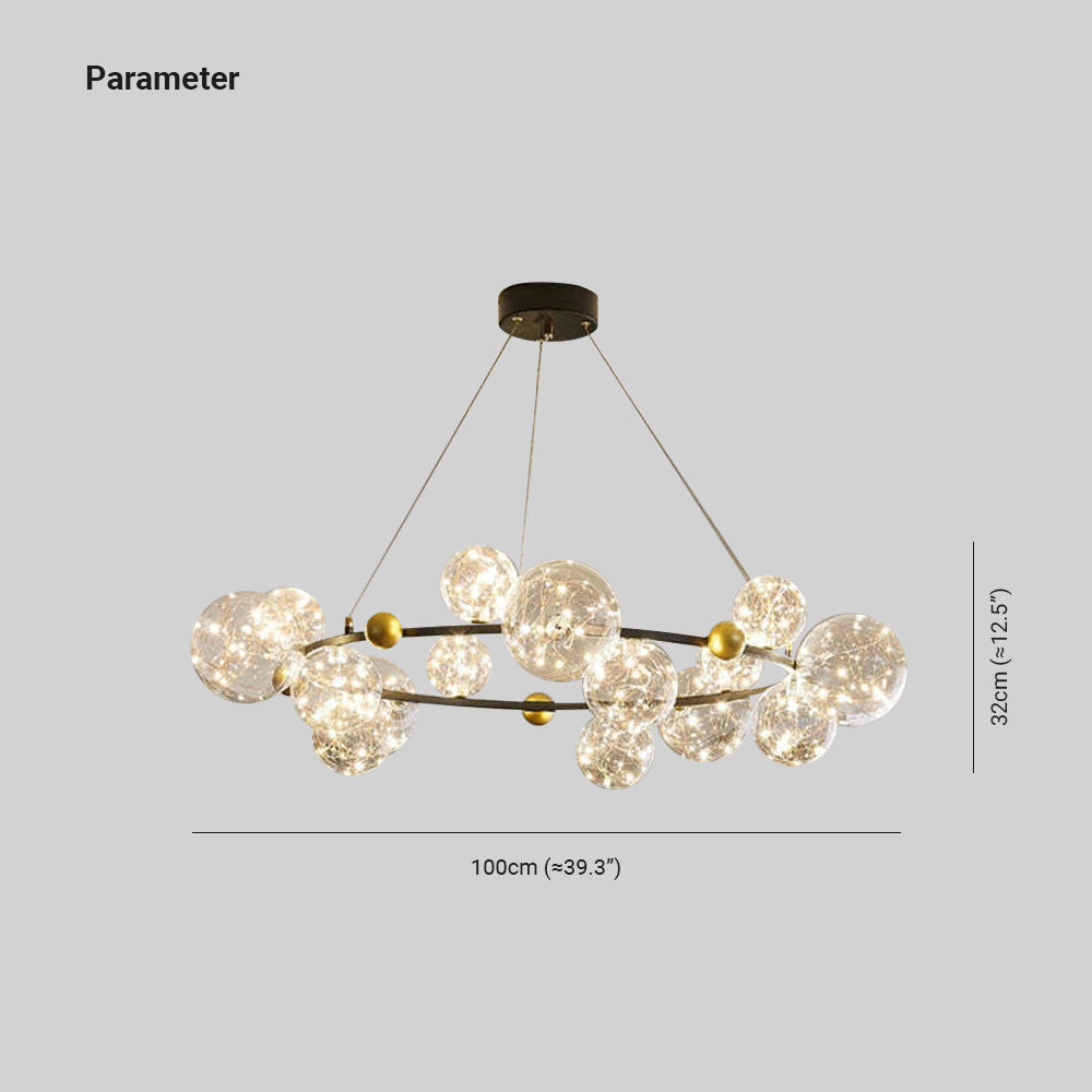 Warm Glow Glass Art Deco Pendant Light