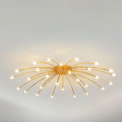 Flush Mount Ceiling Light Aurora Starry Art Deco