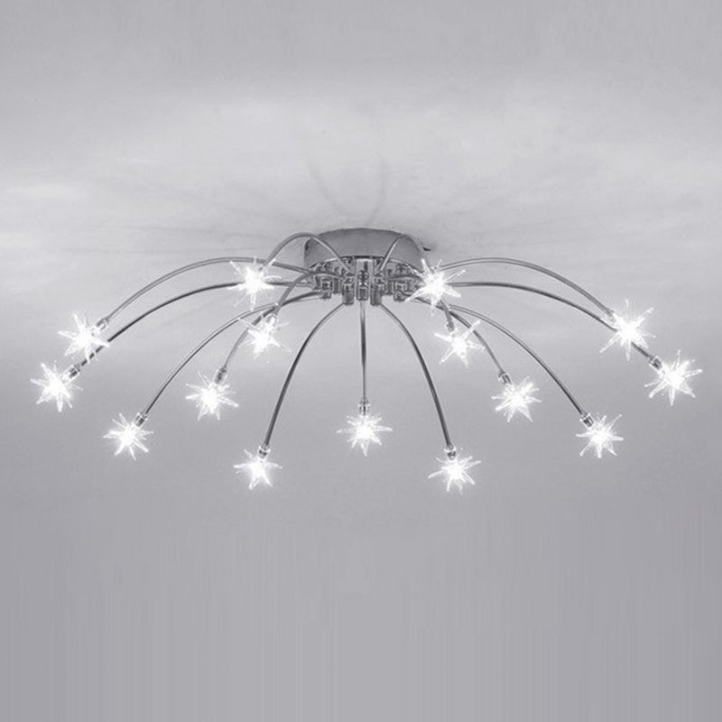 Flush Mount Ceiling Light Aurora Starry Art Deco