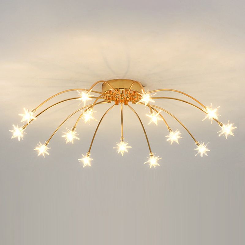 Flush Mount Ceiling Light Aurora Starry Art Deco
