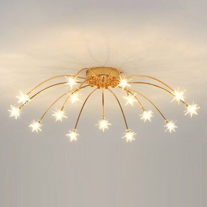 Flush Mount Ceiling Light Aurora Starry Art Deco