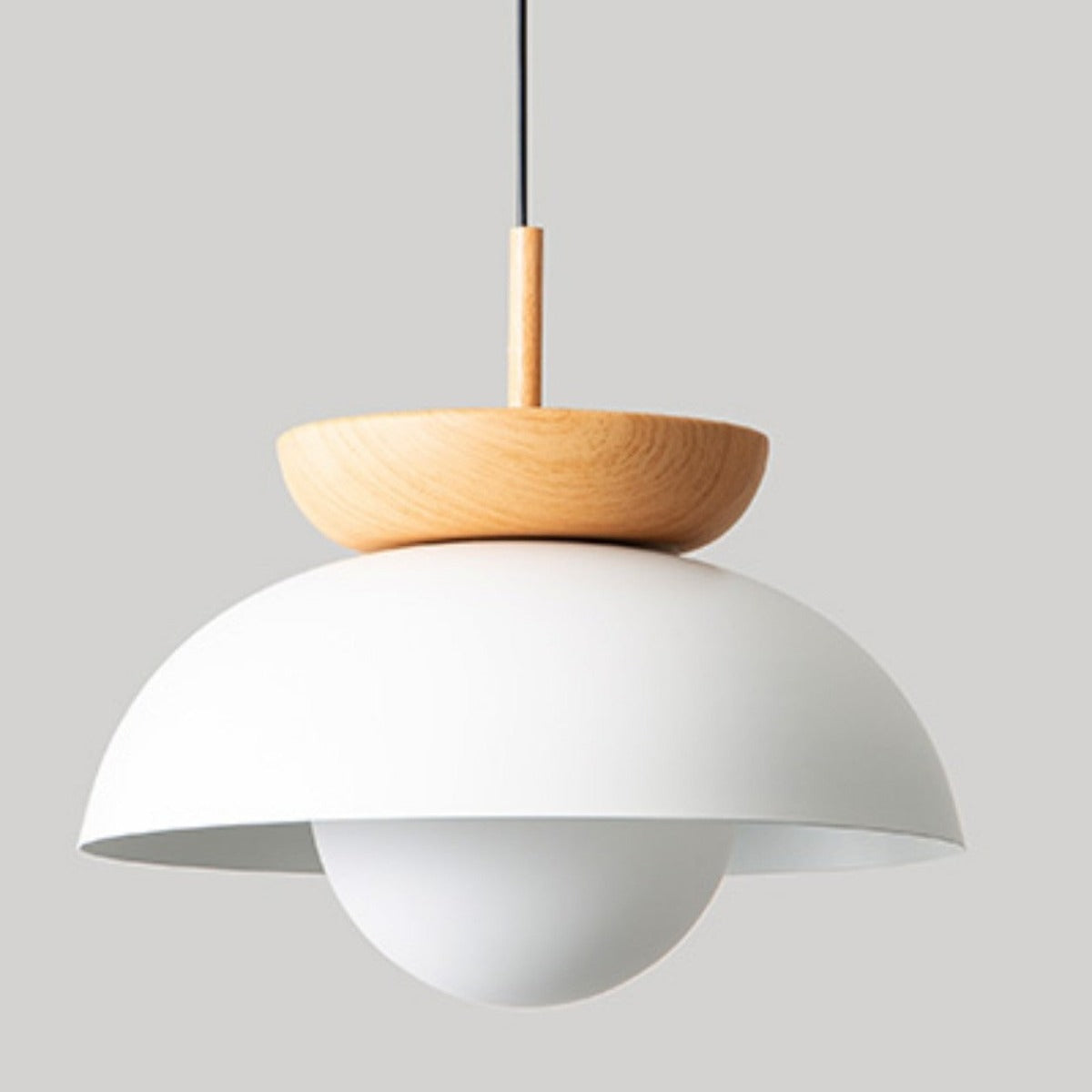 Lamp Pendant Metal and Wood Scandinavian Delivers Warmth