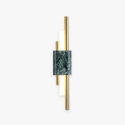 LED Wall Light With Warm White Glow In Marble And Metal