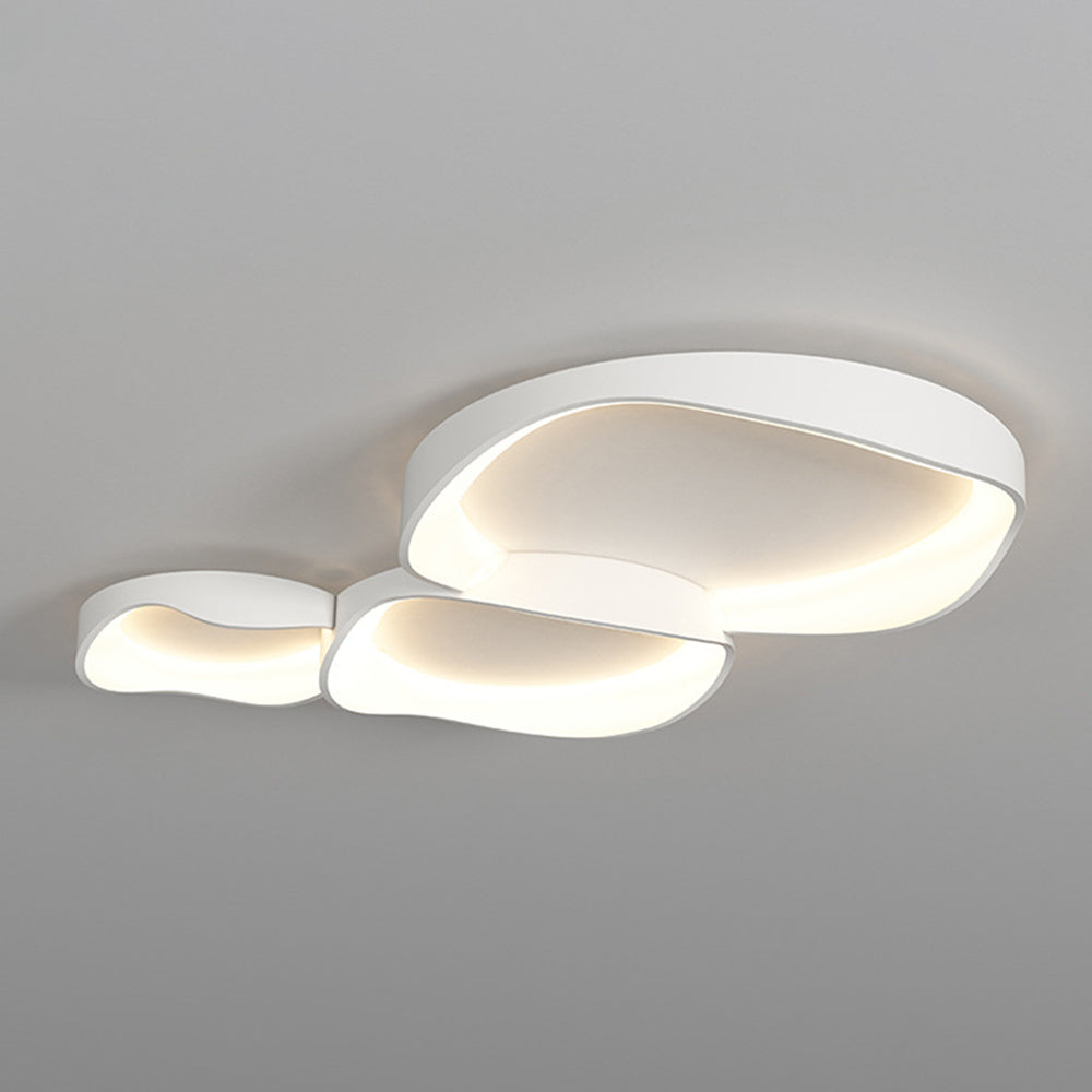 Ceiling Light Elegant Flush Mount Wave For Living Room And Bedroom