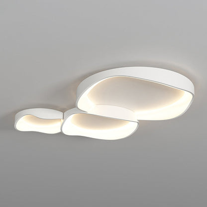 Ceiling Light Elegant Flush Mount Wave For Living Room And Bedroom