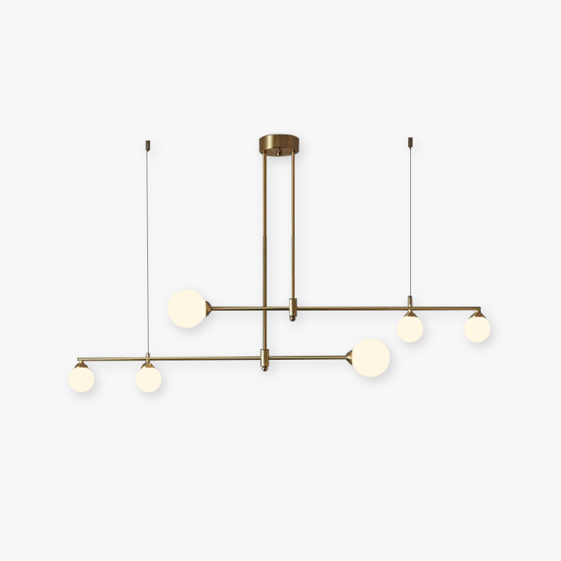 Golden Bubble Glass With Copper Pendant Light For Ambience