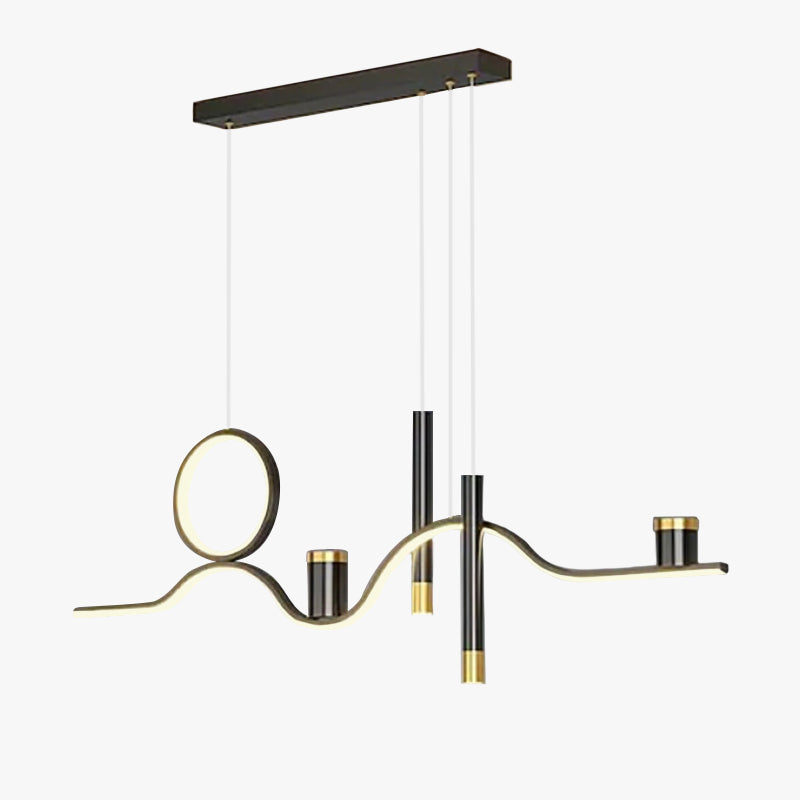 Warm Ambience Linear Pendant Light for Starry Night