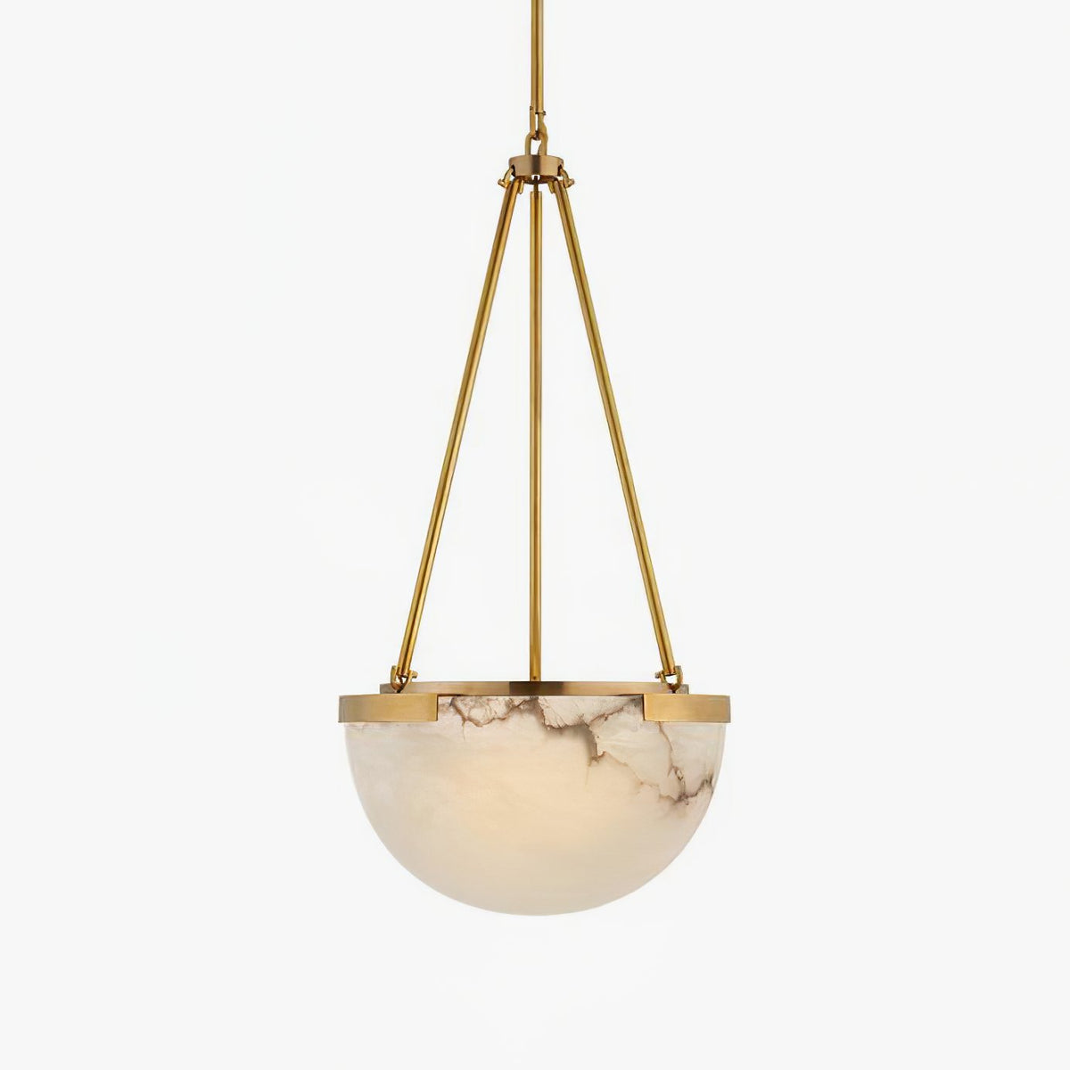 Integrated LED Pendant Lamp In Alabaster