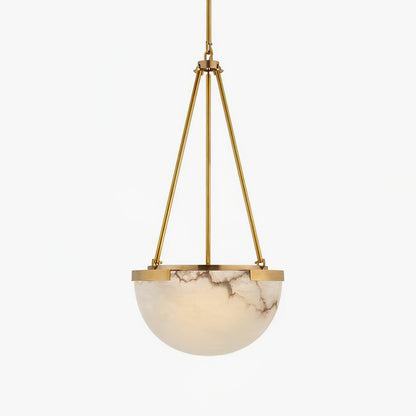 Integrated LED Pendant Lamp In Alabaster