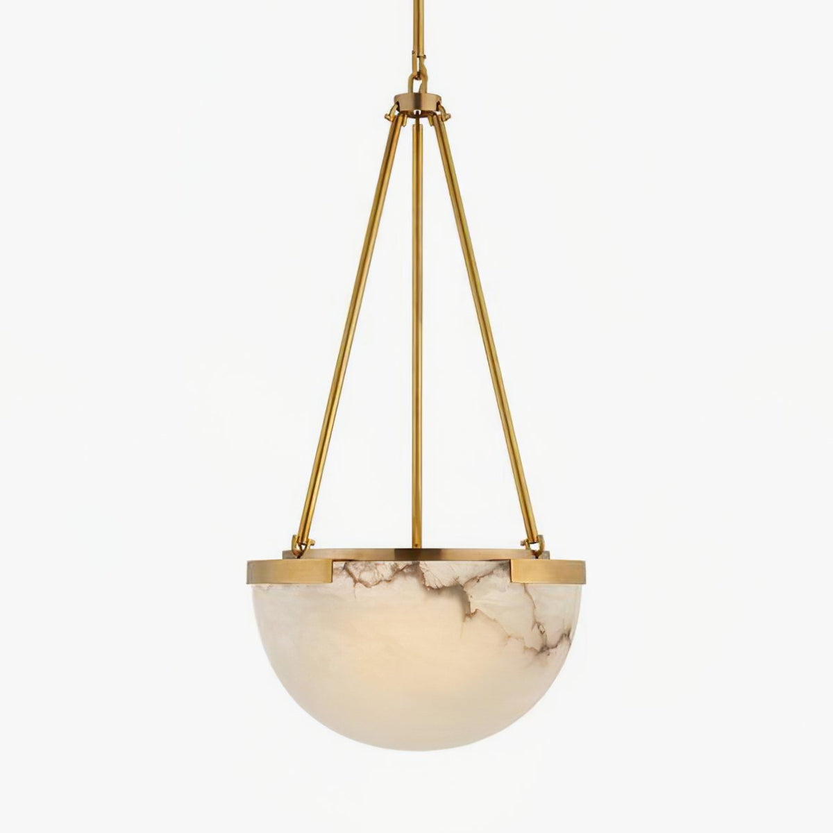 Integrated LED Pendant Lamp In Alabaster