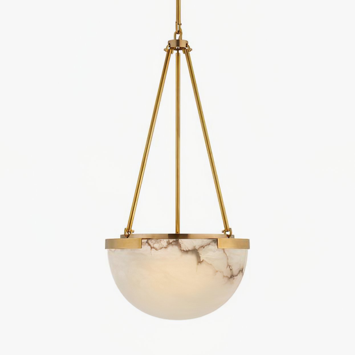 Integrated LED Pendant Lamp In Alabaster