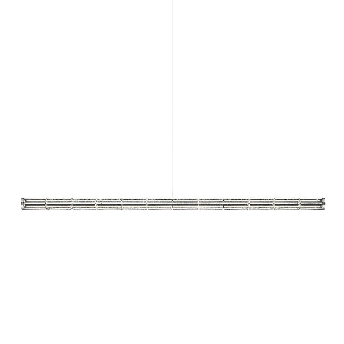 Modern Interiors Glass Pendant Linear Lamp Elegant