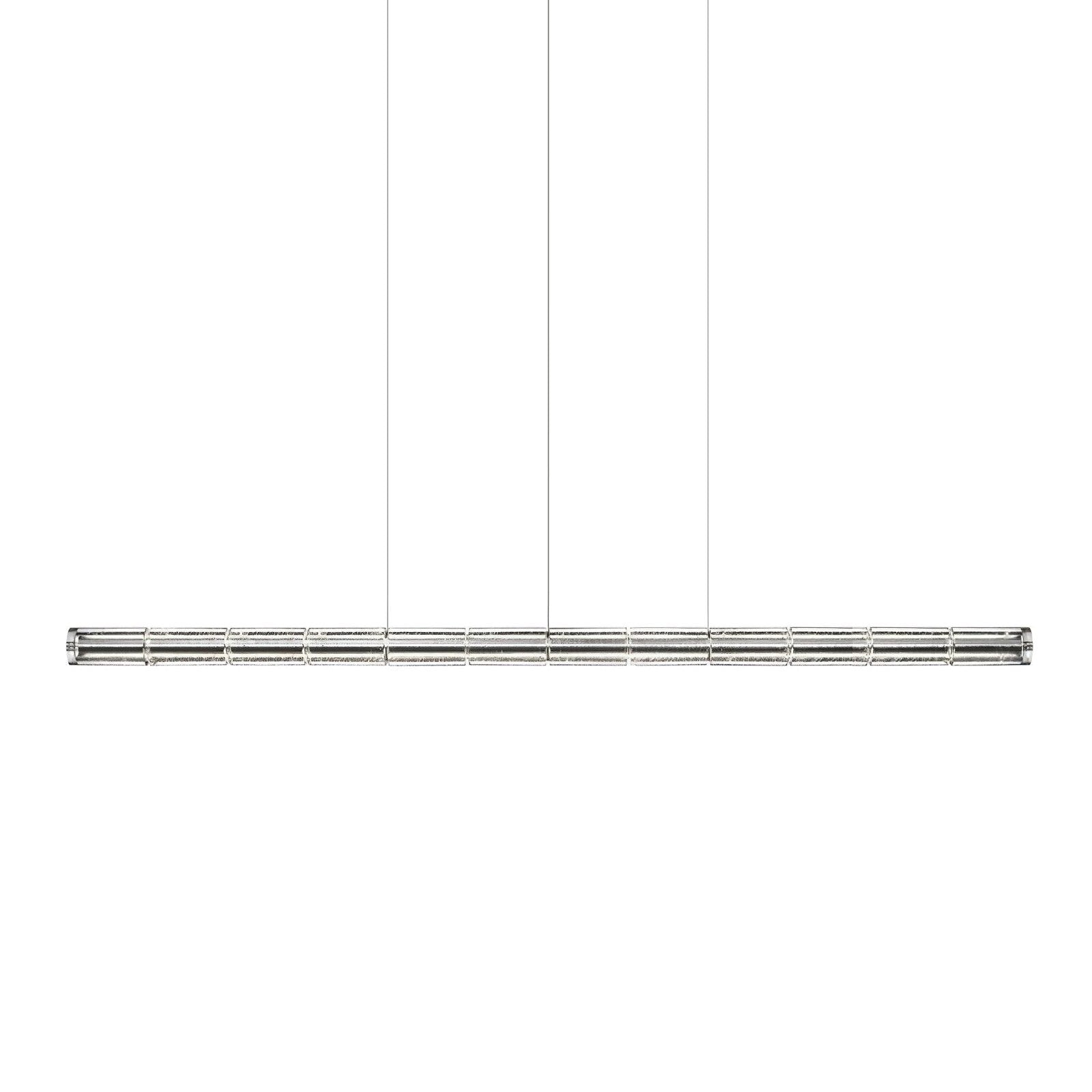 Modern Interiors Glass Pendant Linear Lamp Elegant