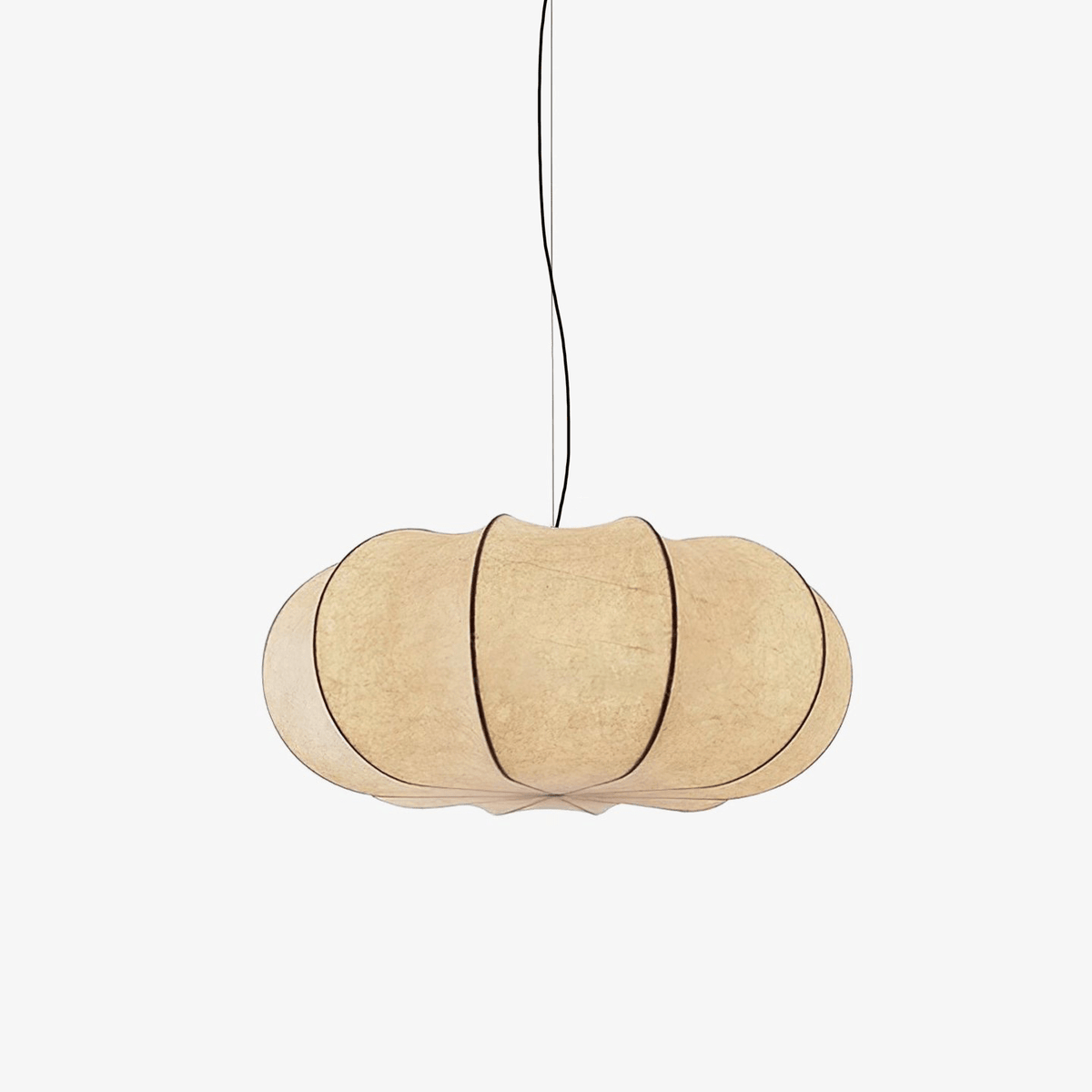 Pendant Linen Beige Pumpkin Light With Glow Soft