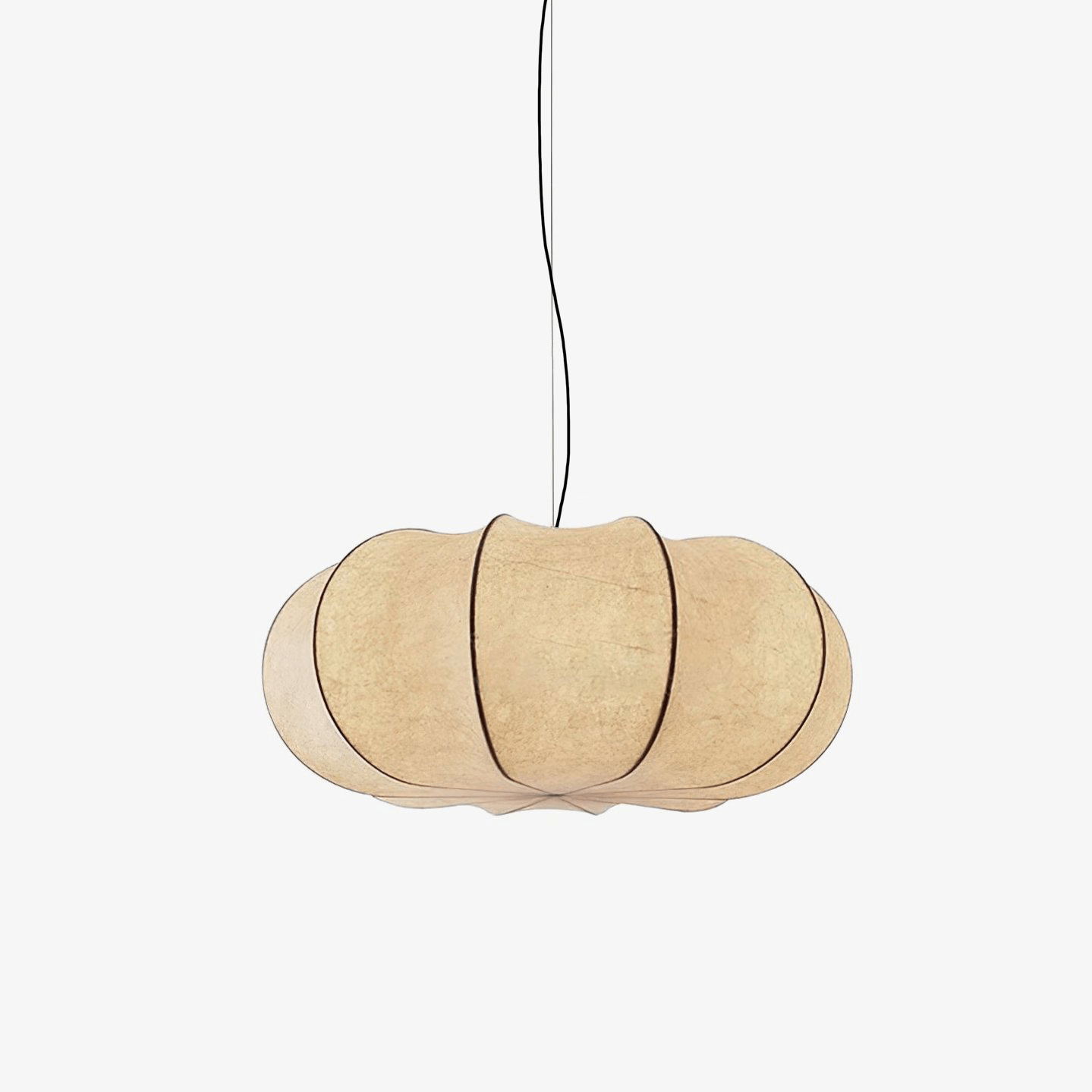 Pendant Linen Beige Pumpkin Light With Glow Soft