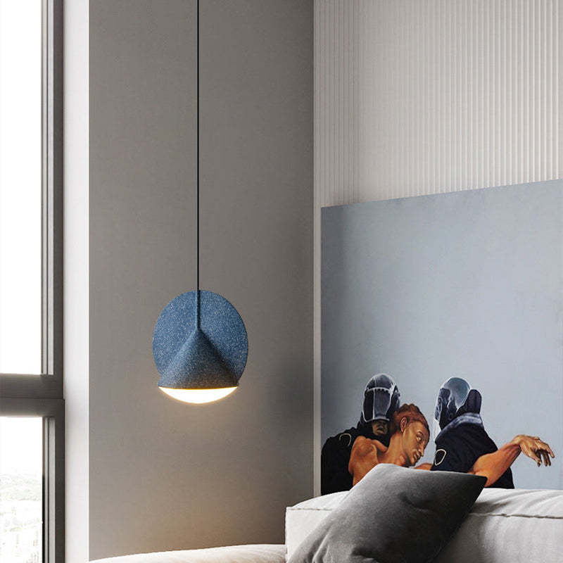 Pendant Light With Even Illumination Terrazzo Resin