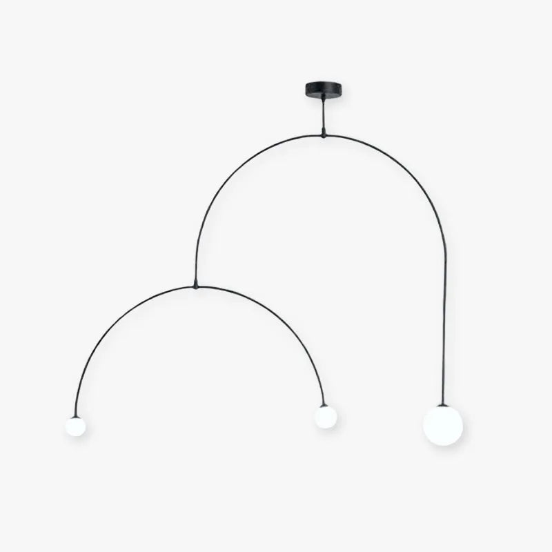 Black Modern Ambience Arisha Linear Pendant Light