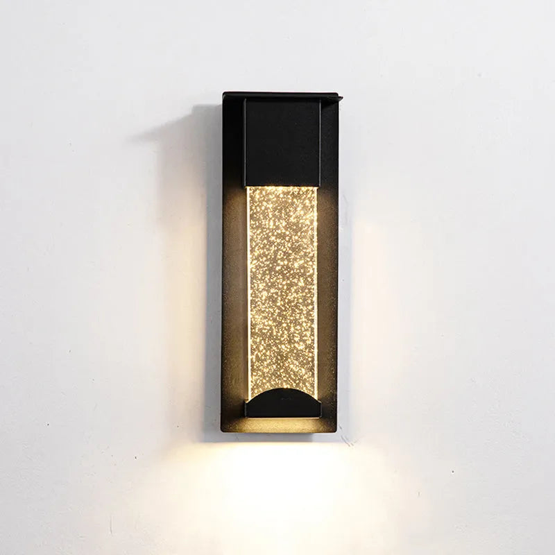 Outdoor Waterproof Wall Light With Sensor Crystal Bubble
