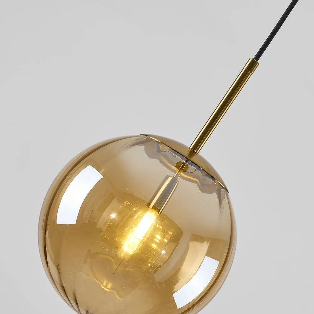 Ambient Glow Clear Glass Bubble Pendant Light