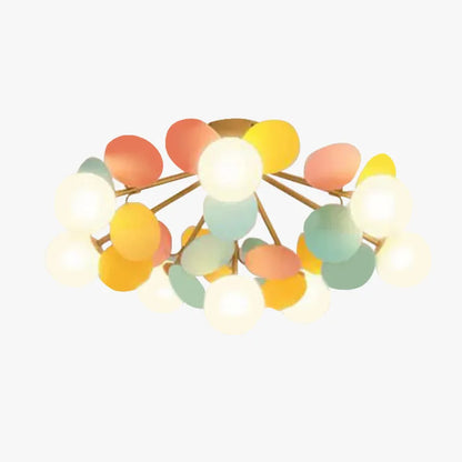 Colourful Contemporary Ceiling Light Acrylic Bubble Cluster