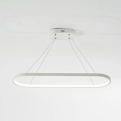 Minimalist Oval Pendant Light Featuring Warm Glow