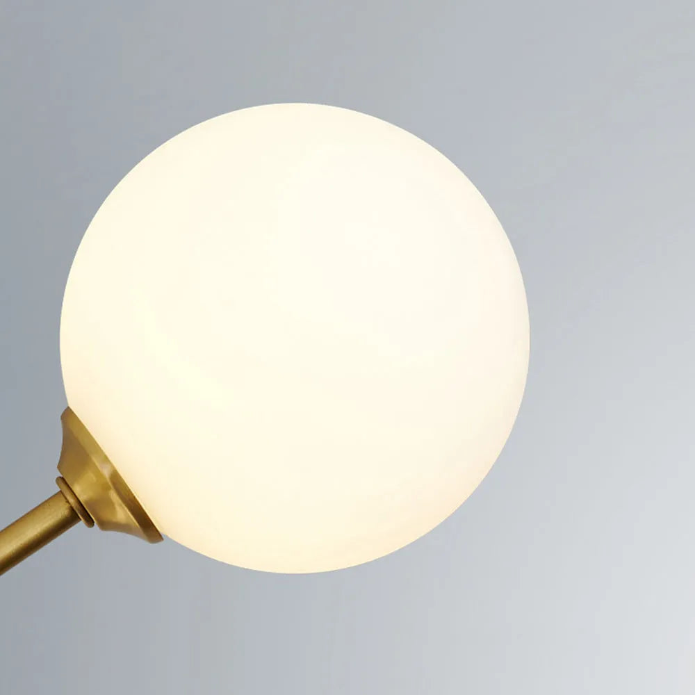 Pendant Light in Modern Copper and Black Glass Shade