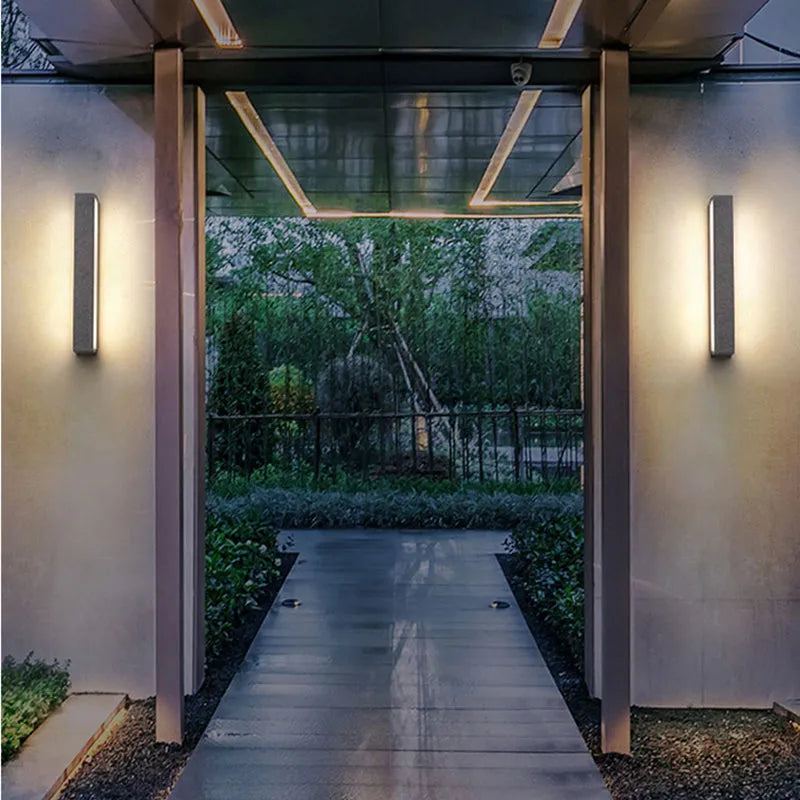 Outdoor Monochrome Led Wall Light For Exterior Use