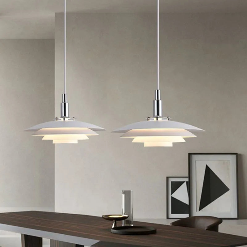 Ambient Dining Disc Shaped Metal Pendant Light