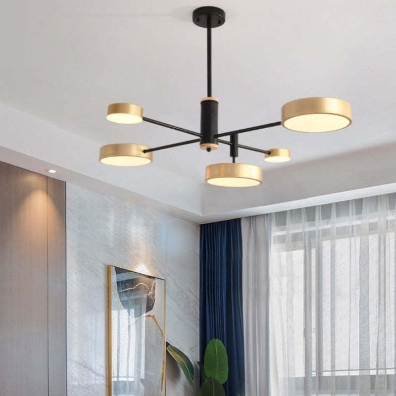 Warm Glow Pendant Light With Metal Frame Elegant