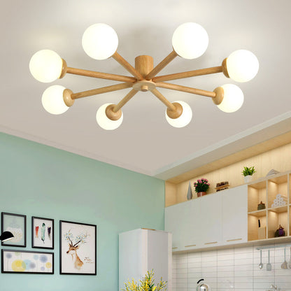LED Ceiling Light With E27 Base NovaGlow Six Or Eight Head