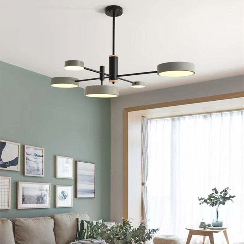Warm Glow Pendant Light With Metal Frame Elegant