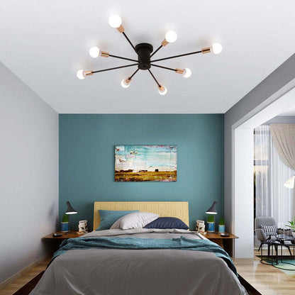 Dimmable Multi Head LED Flush Mount Ceiling Light 6 8 10 Heads