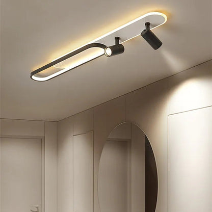 Black And Gold Finish Contemporary Ceiling Spotlight