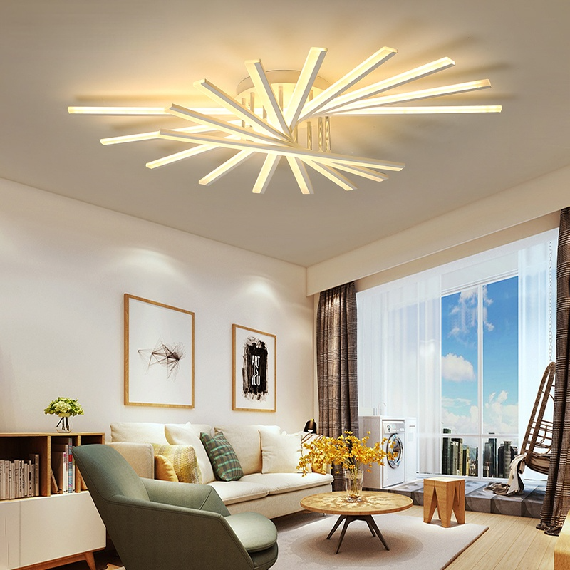 Linear Flush Mount Ceiling Light Four Finishes LineaGlow