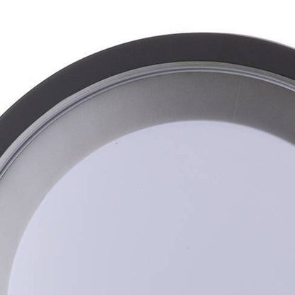 Outdoor Wall Light LED Circular Disc Metal Black