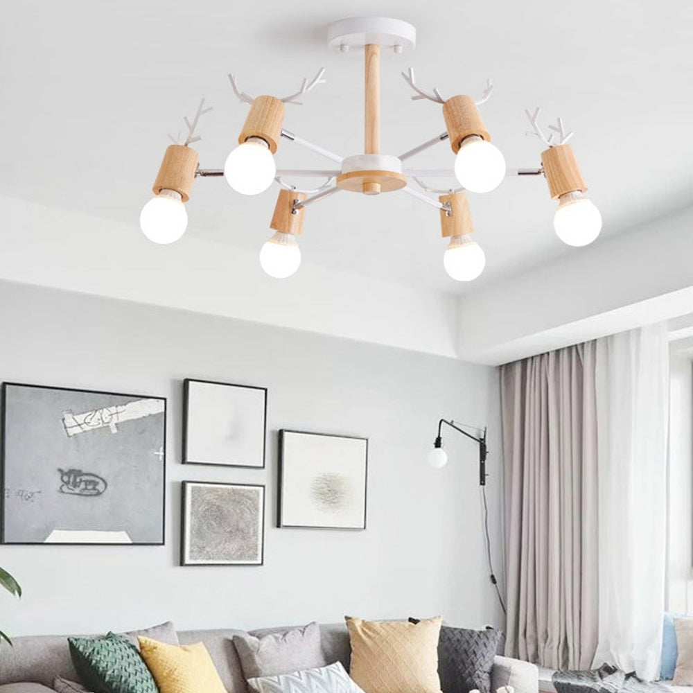 Soft Ambient Glow Deer Pendant Light