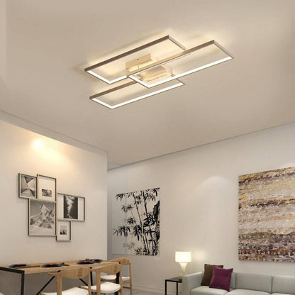 Flush Mount Rectangular Ceiling Light Dual Colour