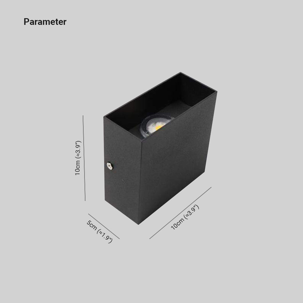 Adjustable Beam Outdoor LED Square Wall Light