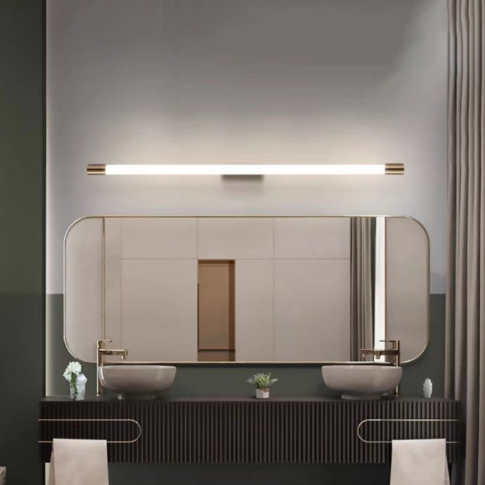 Front Vanity Gold Wall Mirror Luxor Light