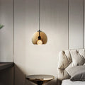 Ambient Lighting Amber Smoky Glass Globe Pendant Light