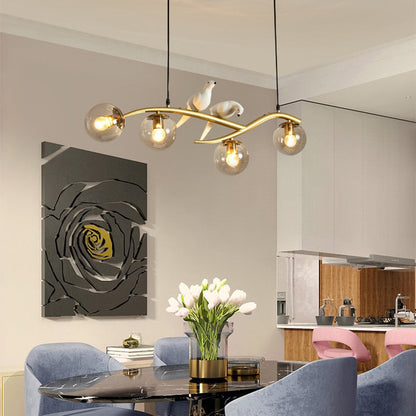 Dual Color Finish Bird Pendant Light With Ambient Glow