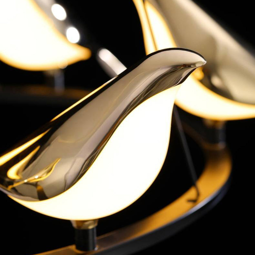 Gold And Black Bird Style Pendant Light For Warm Ambience
