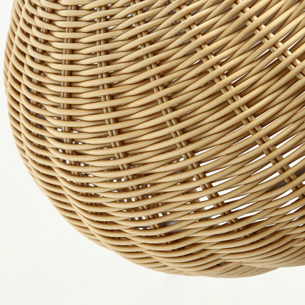 Durable Frame Bamboo And Metal Pendant Light