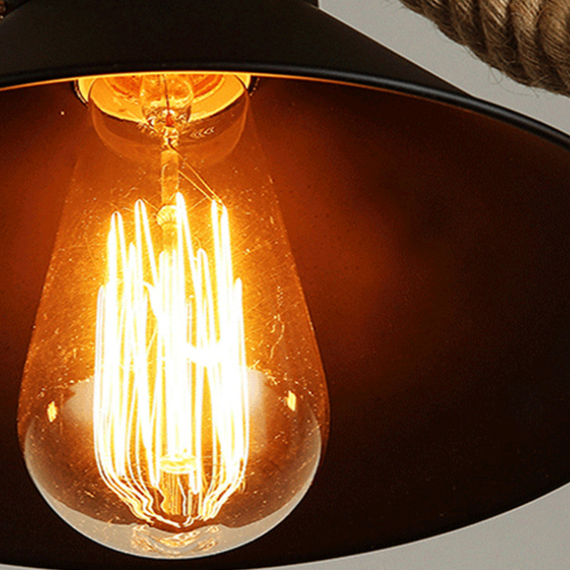 Black Handmade Rustic LED Pendant Light Premium