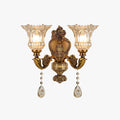 Glass Vintage Bronze Wall Light Ramiq