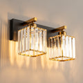 Metal And Crystal Gold Vintage LED Wall Lamp For Mirror