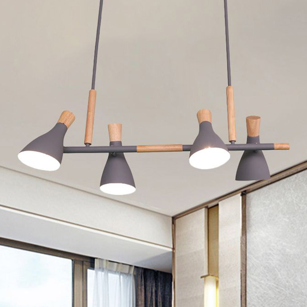 Warm Ambience Nordic Wood Rope Pendant Light