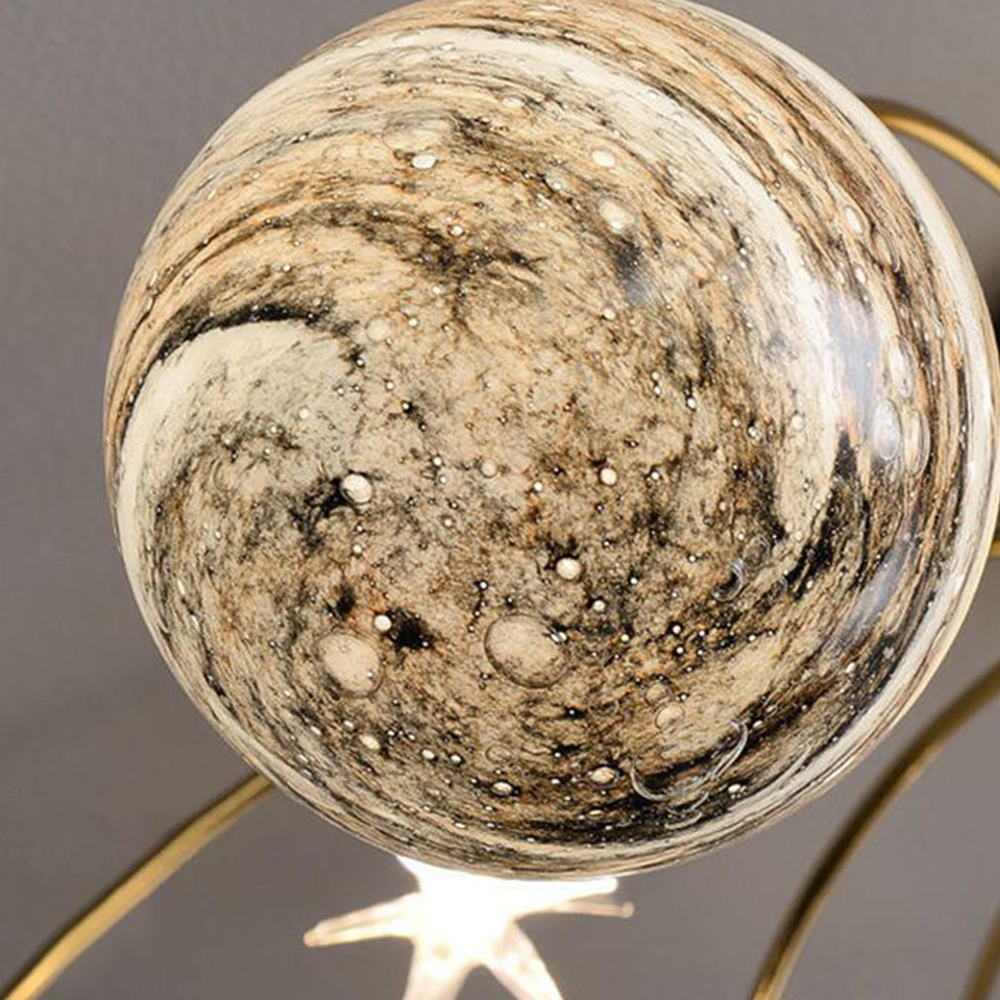 Modern Flush Mount Ceiling Light For Living Room Luma Orbit