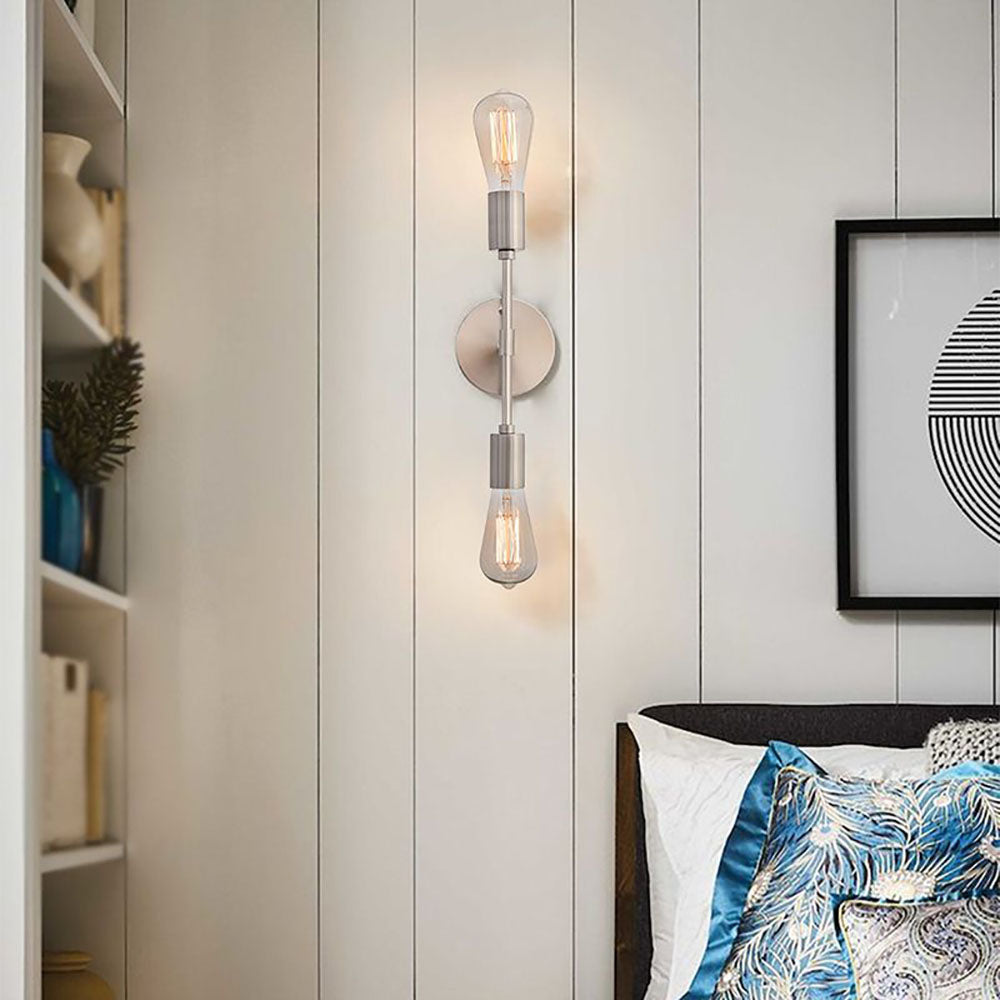 Black Silver Gold Finishes Modern Minimalist Metal Wall Light